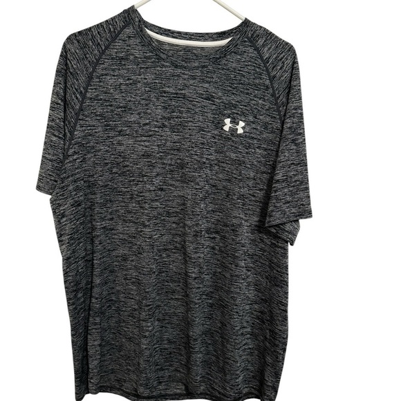 Under Armour Other - Under Armour HeatGear Black Gray Short Sleeve Performance Shirt XL